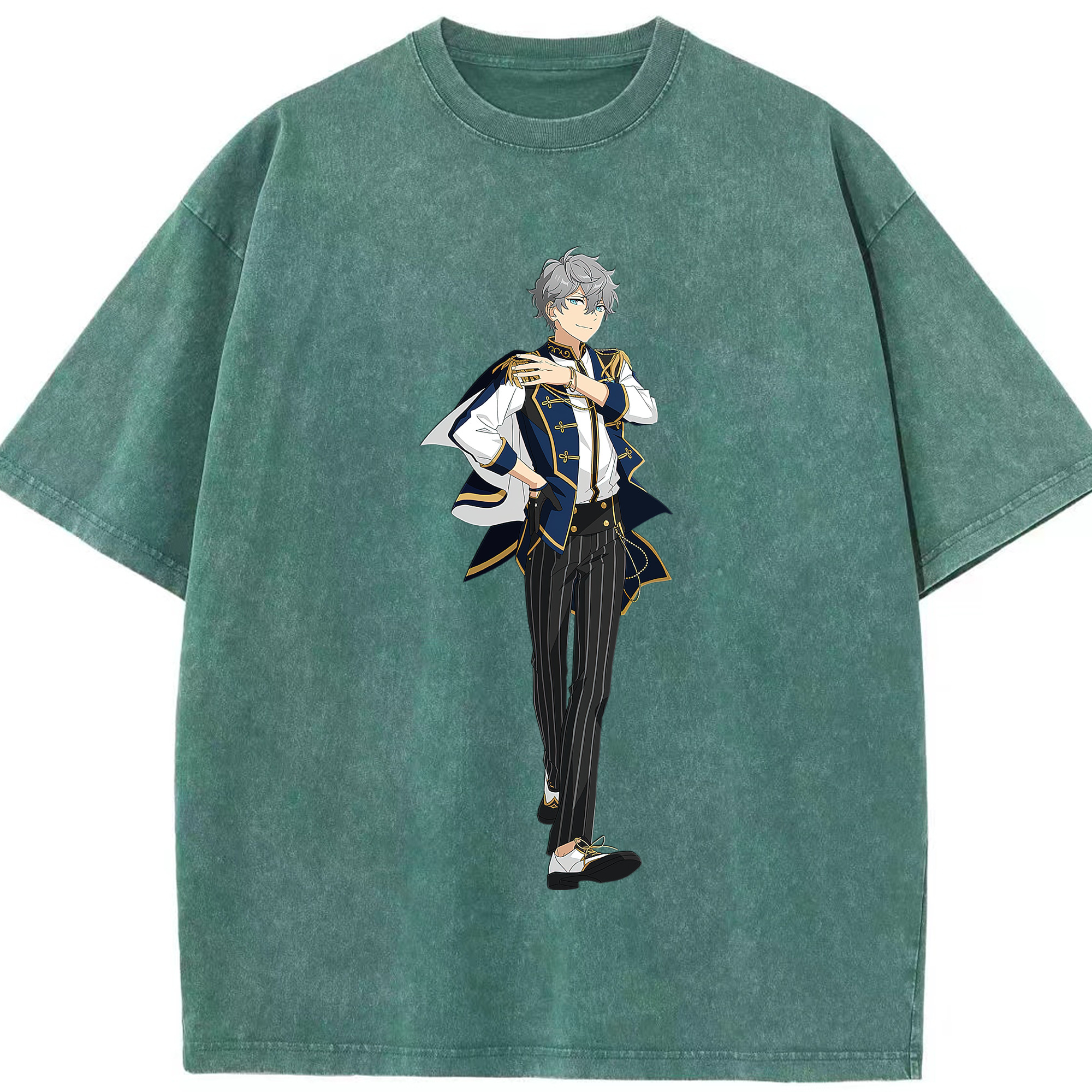 （画像用） あんさんぶるスターズ! Ensemble Stars 綿100% ヴィンテージ風 半袖Tシャツ（フロントプリント）
